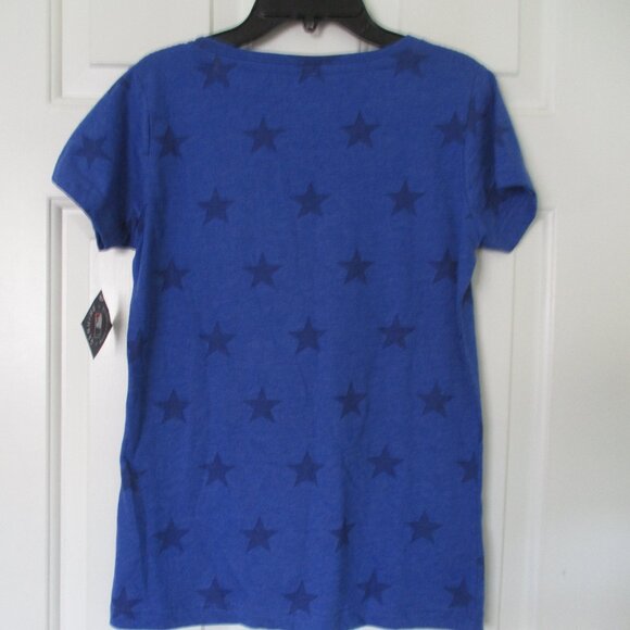 Soft as a Grape Womens S/S Blue Cotton/Poly Brooklyn Dodgers Baseball Tee NWT- S - Picture 3 of 3